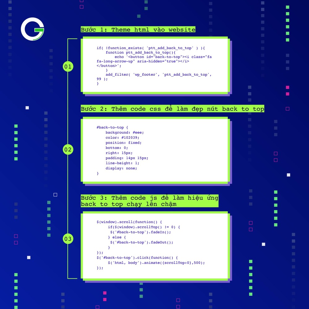 tạo nút back to top cho website